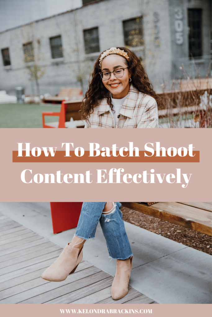How to batch shoot content effectively