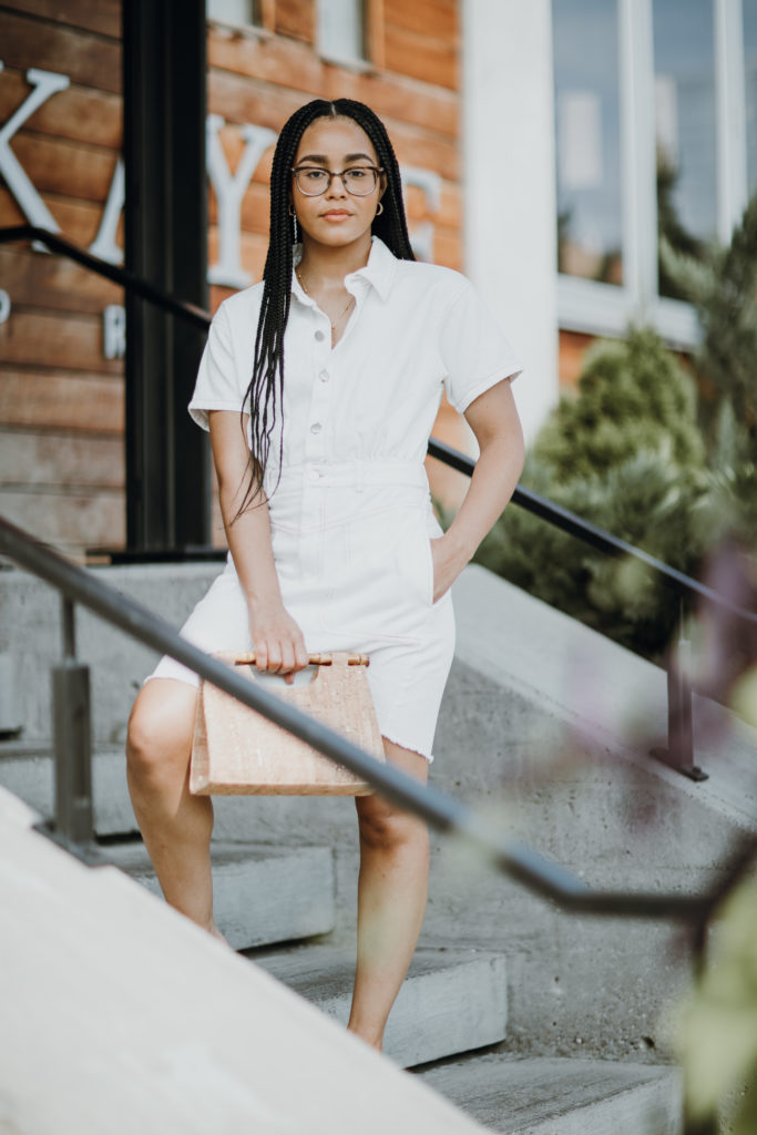 Denim dress hotsell and white shoes